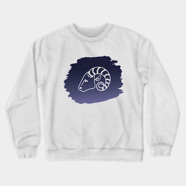 Aries Crewneck Sweatshirt by Elysart